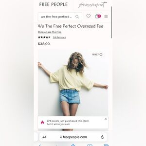 We The Free Perfect Oversized Tee